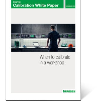 当在车间校准时，Beamex白纸